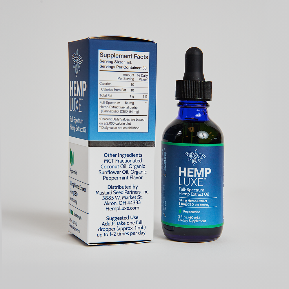 Full-Spectrum Hemp Extract Oil | MAX STRENGTH | 2 Oz