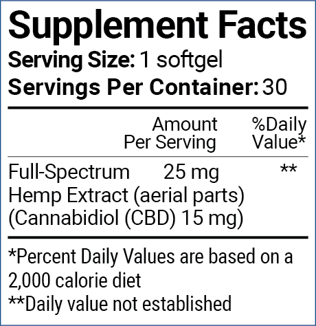 Full-Spectrum Hemp Extract Softgels | Multiple Sizes