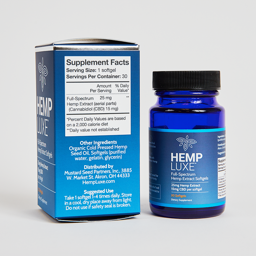 Full-Spectrum Hemp Extract Softgels | Multiple Sizes