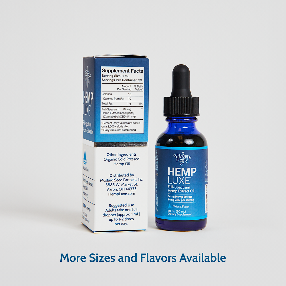 Full-Spectrum Hemp Extract Oil | MAX STRENGTH | 1 Oz