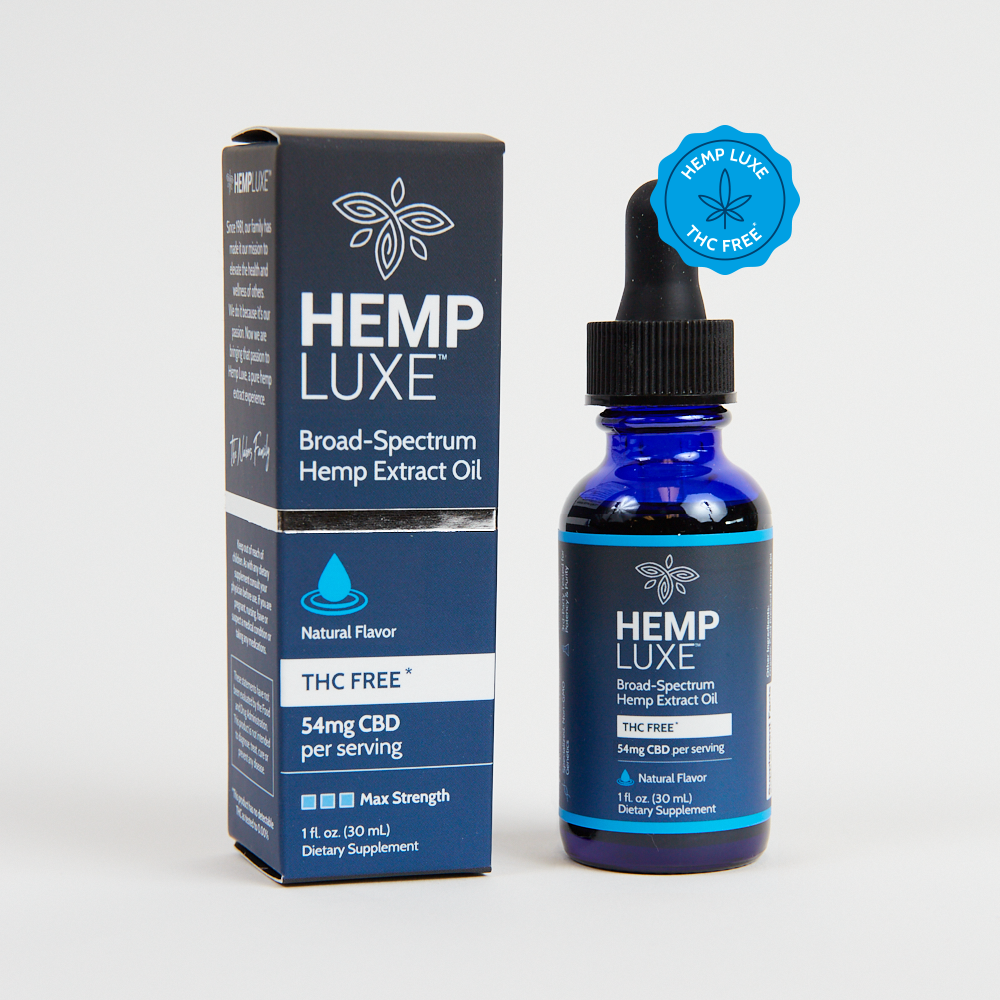 Broad Spectrum THC-FREE Hemp Extract Oil | MAX STRENGTH | 1 Oz