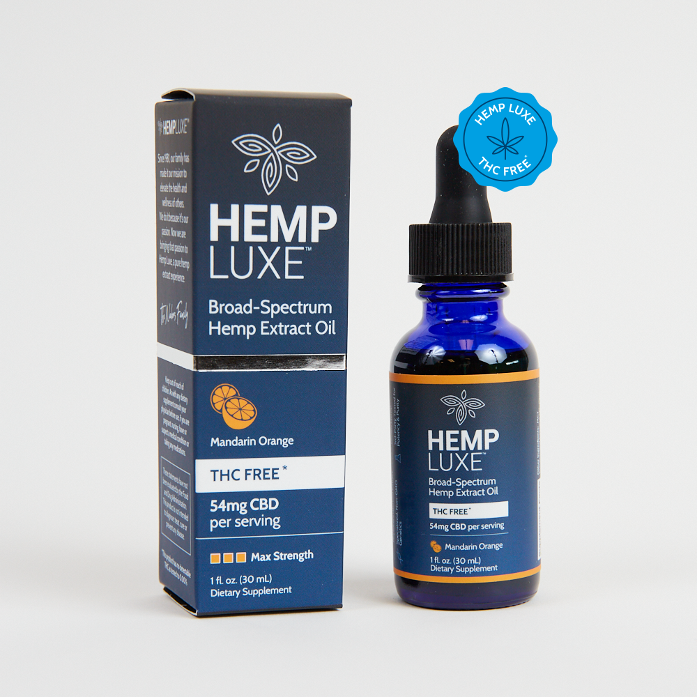 Broad Spectrum THC-FREE Hemp Extract Oil | MAX STRENGTH | 1 Oz