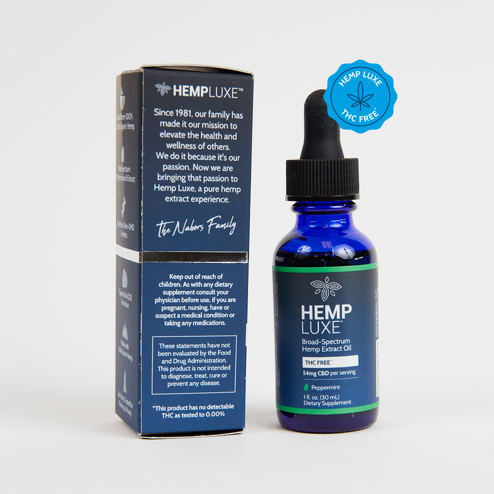 Broad Spectrum THC-FREE Hemp Extract Oil | MAX STRENGTH | 1 Oz