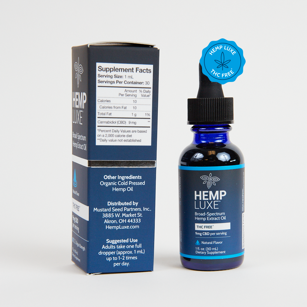 Broad Spectrum THC-FREE Hemp Extract Oil | Original Strength