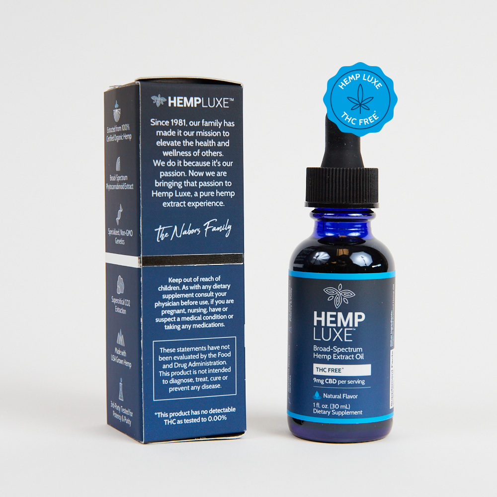 Broad Spectrum THC-FREE Hemp Extract Oil | Original Strength