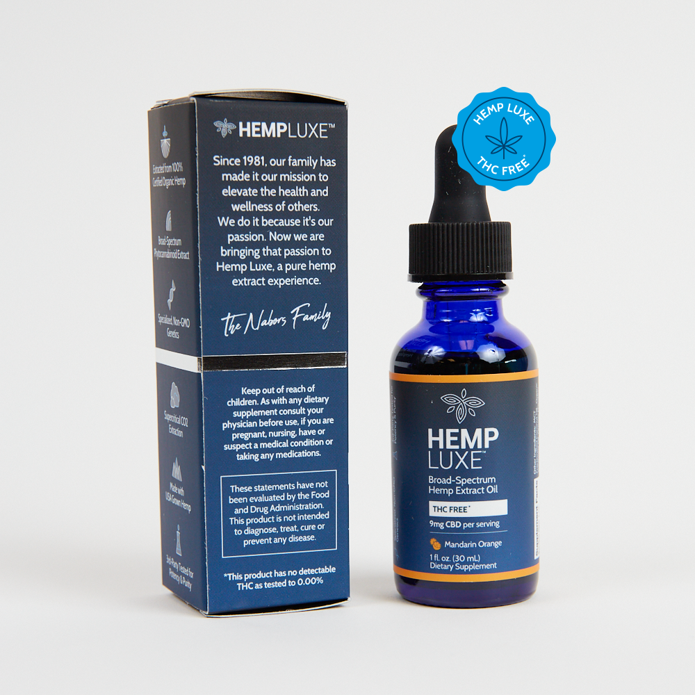 Broad Spectrum THC-FREE Hemp Extract Oil | Original Strength