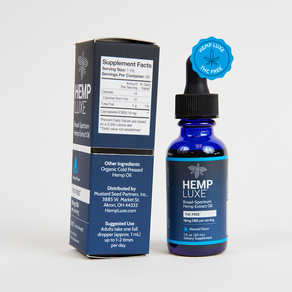 Broad Spectrum THC-FREE Hemp Extract Oil | Extra Strength