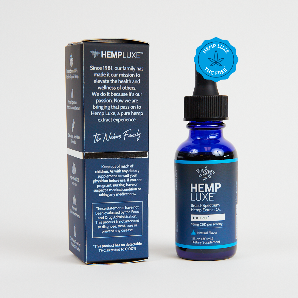 Broad Spectrum THC-FREE Hemp Extract Oil | Extra Strength