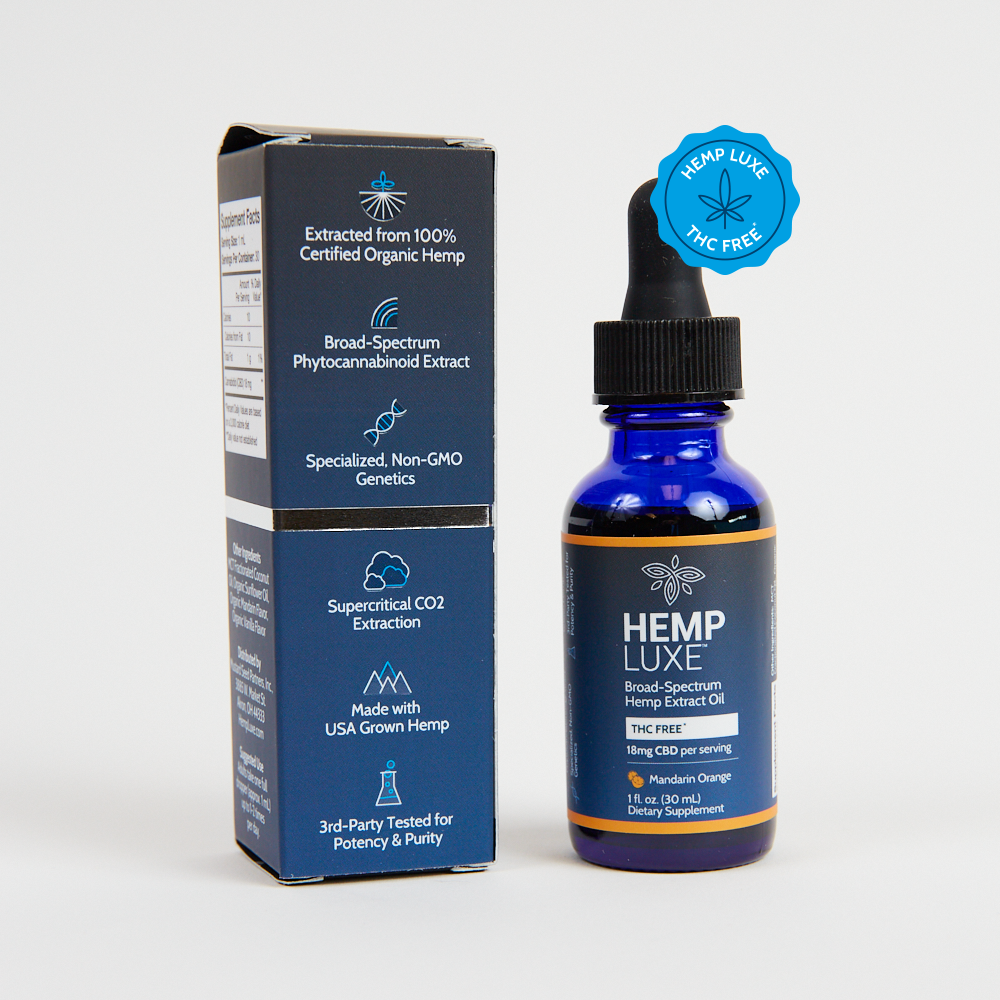 Broad Spectrum THC-FREE Hemp Extract Oil | Extra Strength