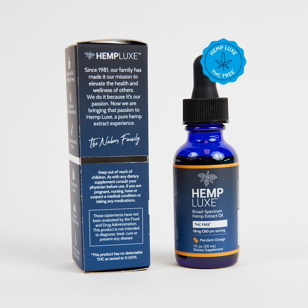 Broad Spectrum THC-FREE Hemp Extract Oil | Extra Strength