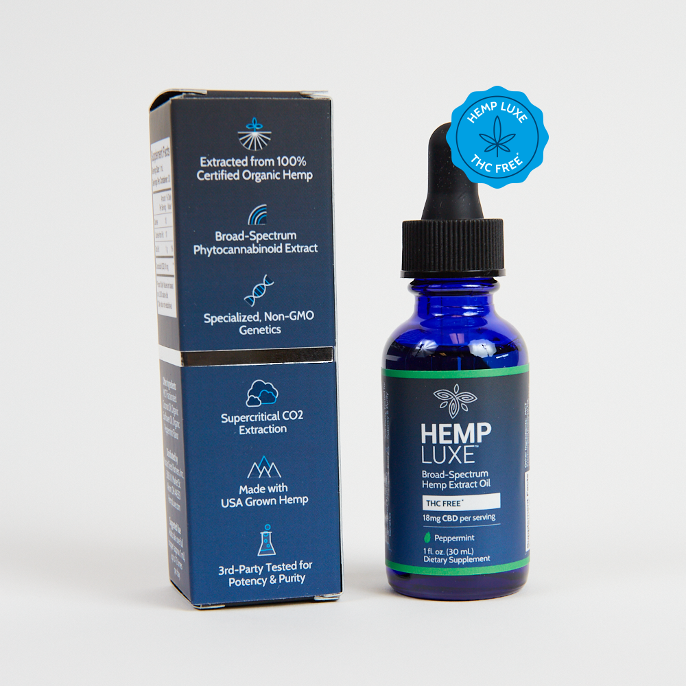 Broad Spectrum THC-FREE Hemp Extract Oil | Extra Strength