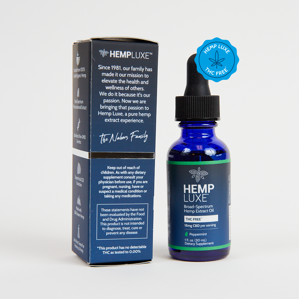 Broad Spectrum THC-FREE Hemp Extract Oil | Extra Strength