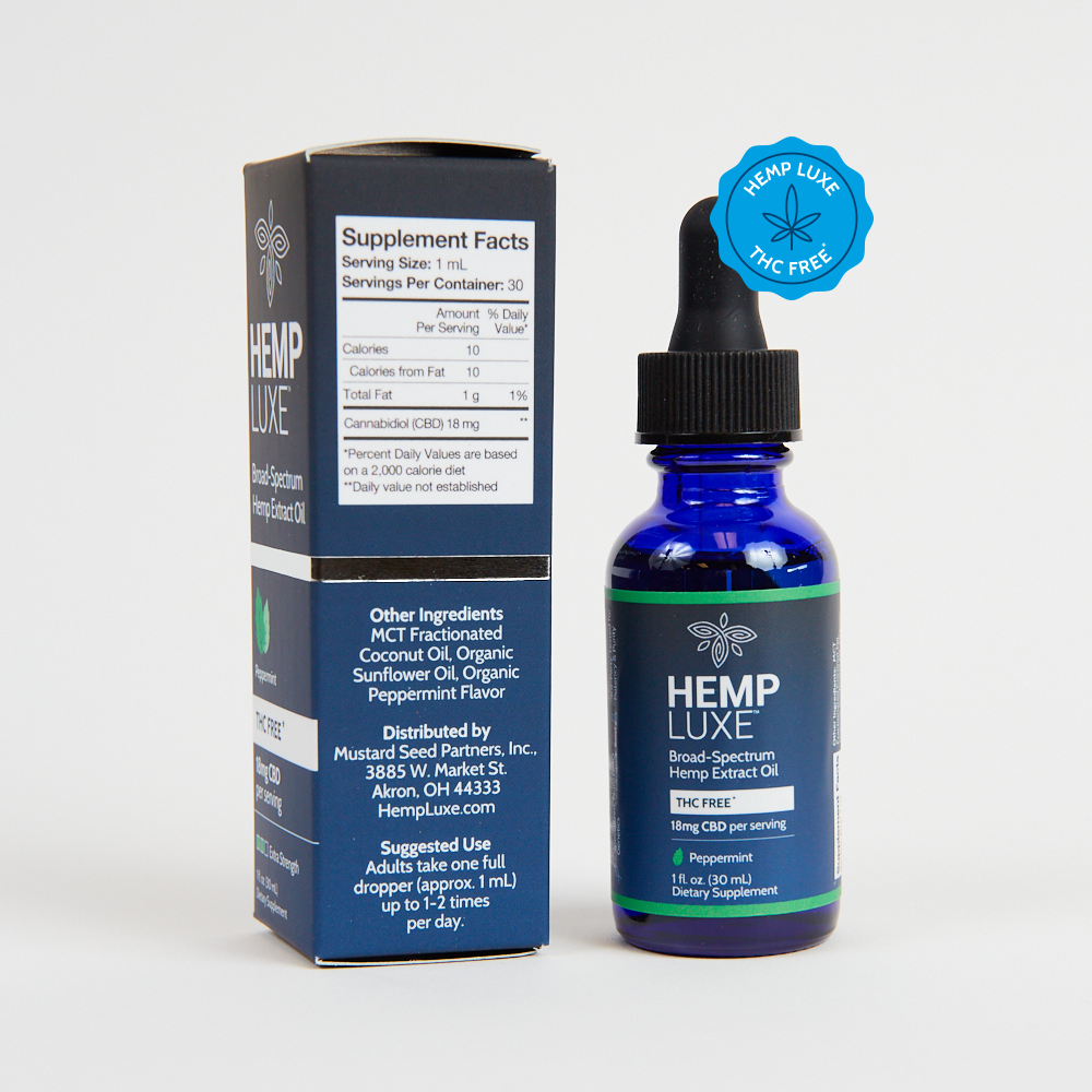 Broad Spectrum THC-FREE Hemp Extract Oil | Extra Strength