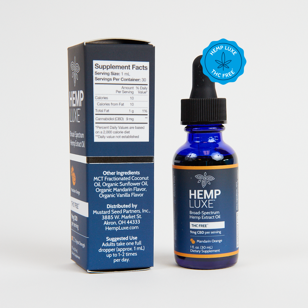 Broad Spectrum THC-FREE Hemp Extract Oil | Original Strength